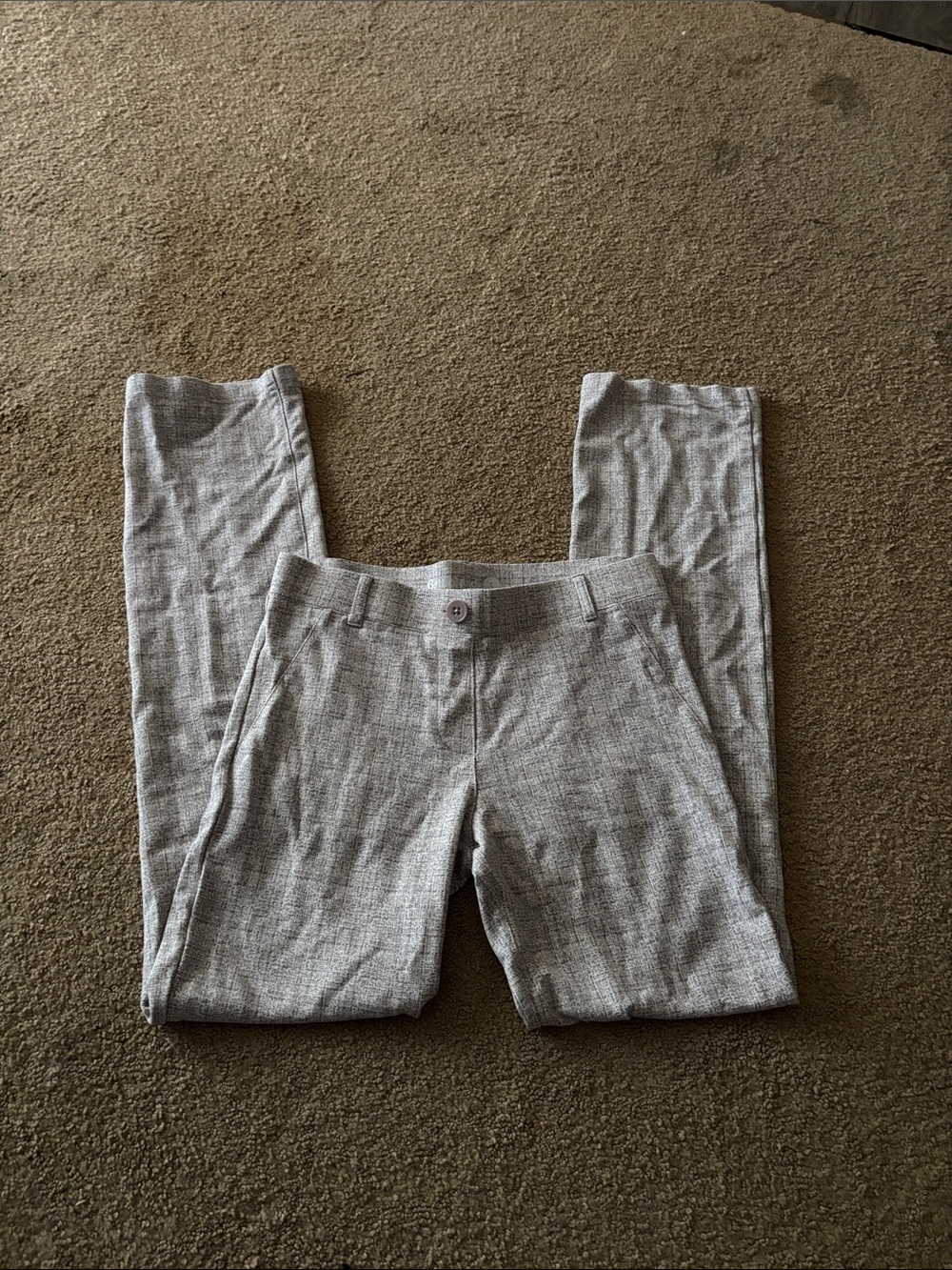 Betabrand Light Gray Women's work Pants